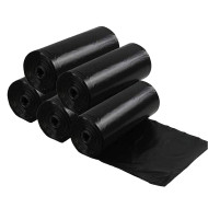 Black Medium Garbage Bags 3 pack of 30 pcs 25 Inch x 30 Inch (Pack of 3) (45 bags)