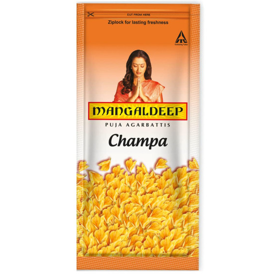 MANGALDEEP Agarbatti Champa 20 Sticks (Pack of 3)