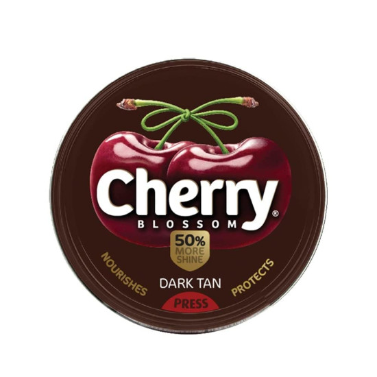 Cherry Blossom Dark Tan Wax Shoe Polish 15 g