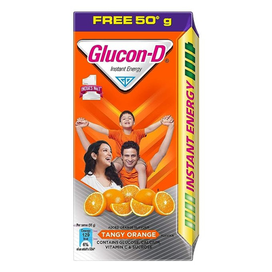 GLUCON-D Tangy Orange Instant Energy Drink 125 g