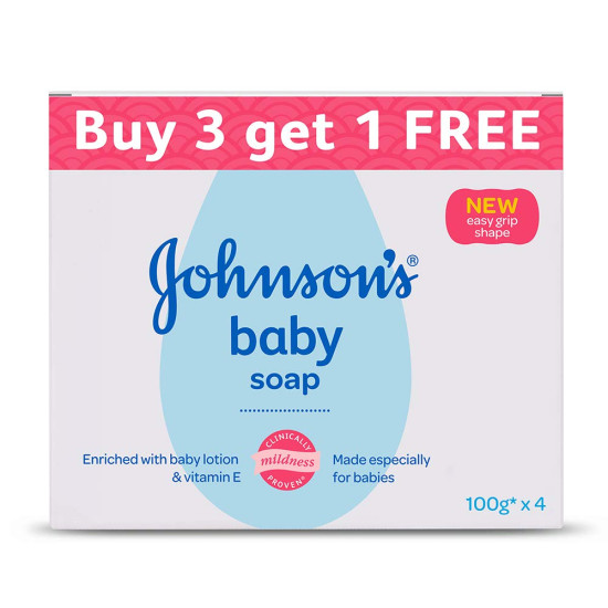 Johnson's Baby Soap Buy3Get1 100gmx4