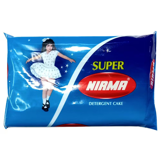 Super Nirma Detergent Cake 165 g (Pack of 6)